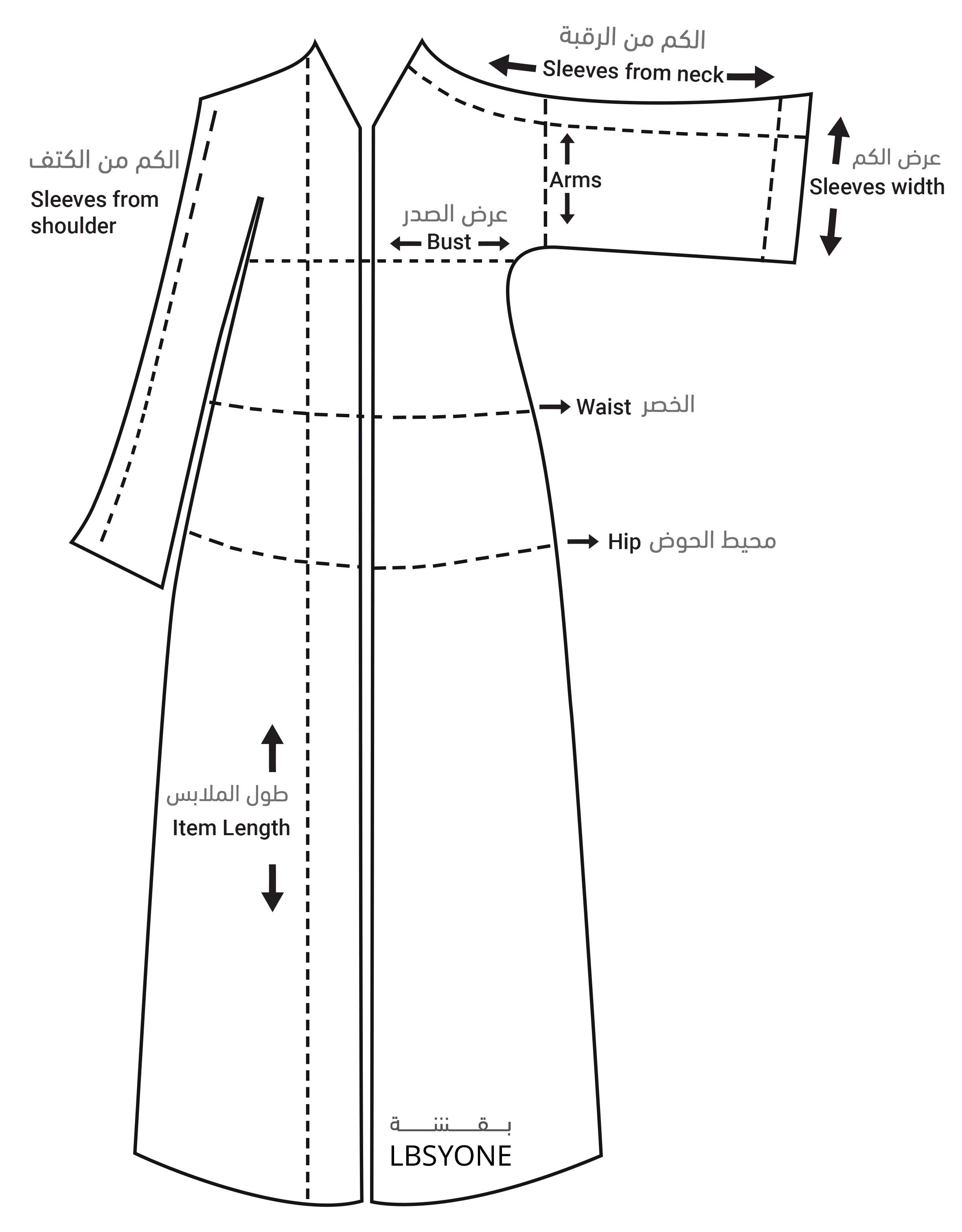 Lypsyone Size guide image